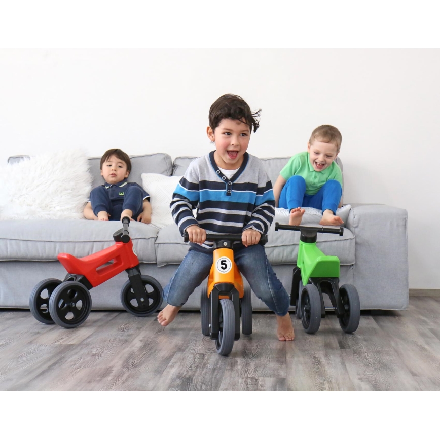 Funny Wheels - Bicicletta senza pedali 2 in 1 RIDER SPORT rosso/nero