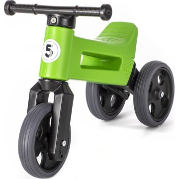 Funny Wheels - Bicicletta senza pedali 2 in 1 RIDER SPORT verde/nero