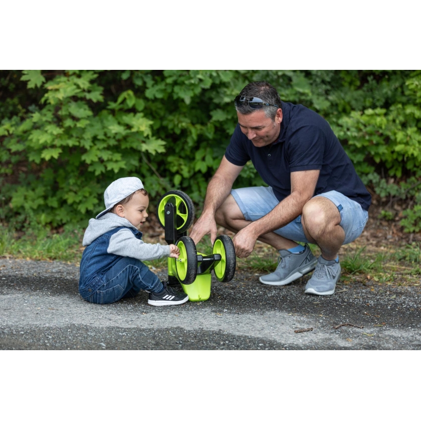 Funny Wheels - Bicicletta senza pedali 2 in 1 RIDER SUPER SPORT verde/nero