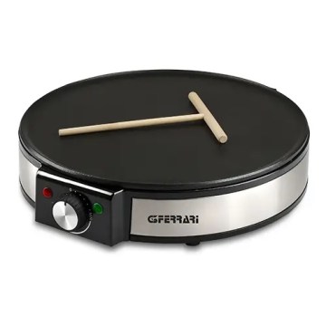 G3Ferrari G1009800 - Crepiera professionale PROFI-CREPE 1200W/230V acciaio inox/nero