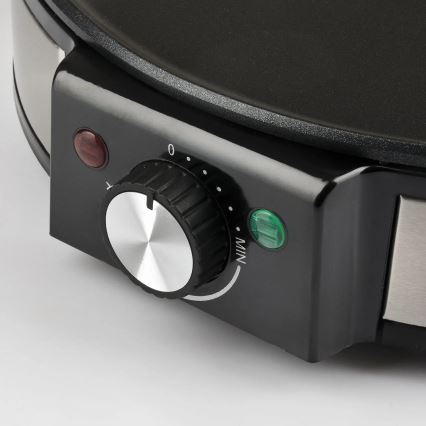 G3Ferrari G1009800 - Crepiera professionale PROFI-CREPE 1200W/230V acciaio inox/nero
