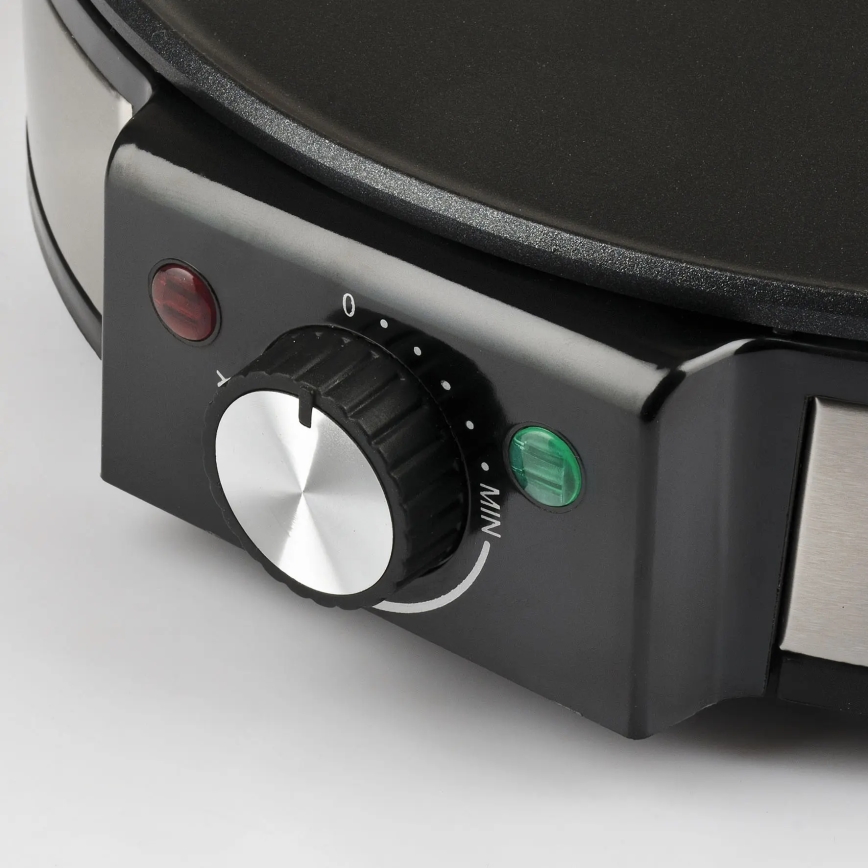 G3Ferrari G1009800 - Crepiera professionale PROFI-CREPE 1200W/230V acciaio inox/nero