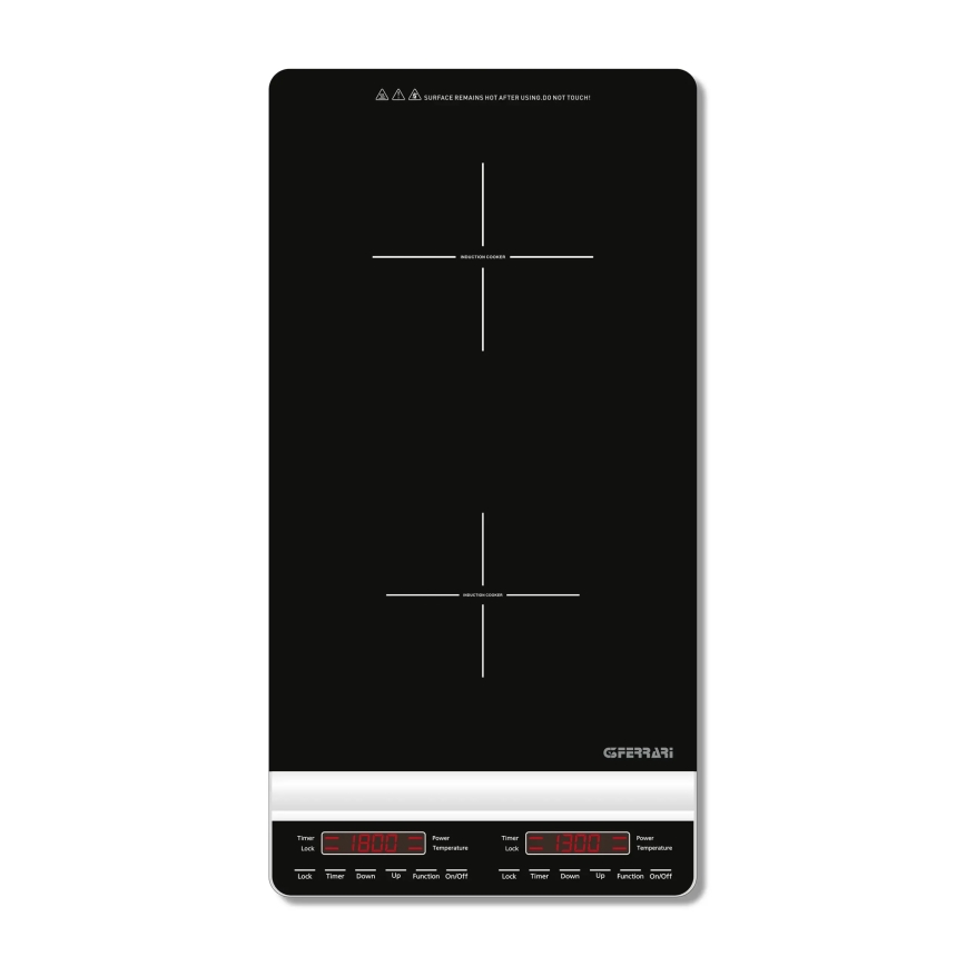 G3Ferrari G1013900 - Fornello a induzione doppio DINAMIKO 3100W/230V nero