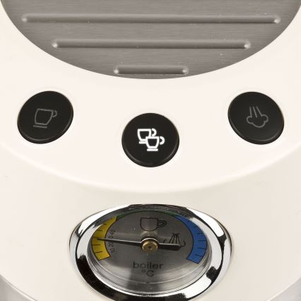 G3Ferrari G1016801 - Macchina per caffè espresso a leva AMARCORD, 1350 W/230 V, 15 bar, colore crema