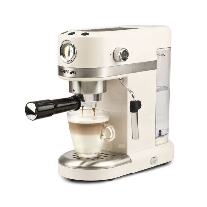 G3Ferrari G1016801 - Macchina per caffè espresso a leva AMARCORD, 1350 W/230 V, 15 bar, colore crema