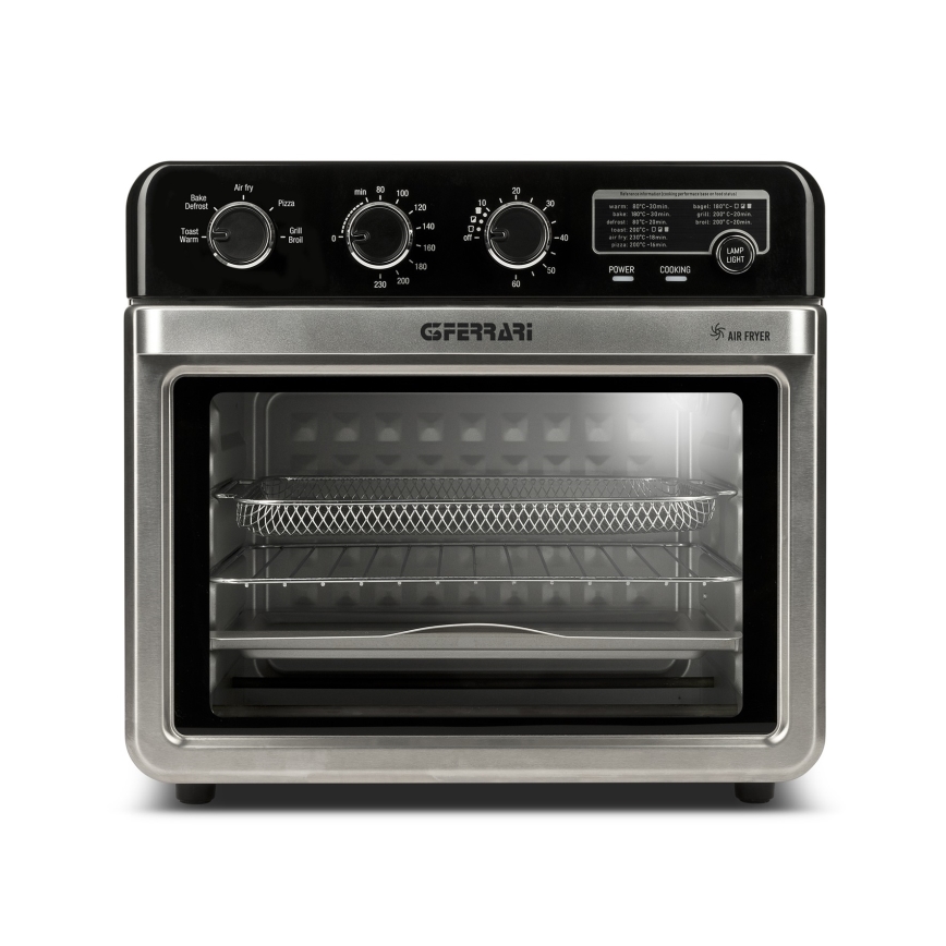 G3Ferrari G1022100 - Forno ad aria con friggitrice 2000W/230V 32 l in acciaio inox