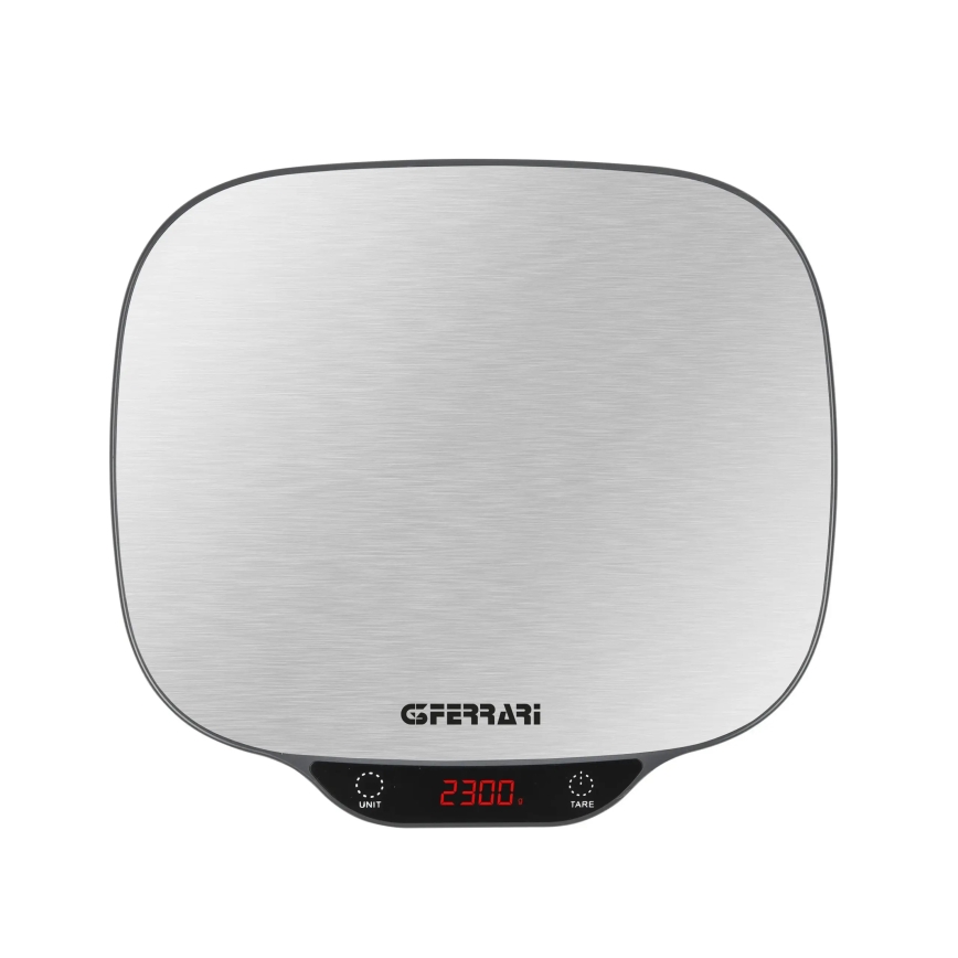 G3Ferrari G2009600 - Bilancia da cucina PATTY, alimentazione 2x AAA, in acciaio inox
