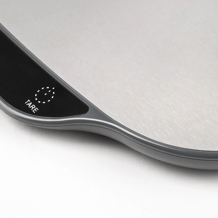 G3Ferrari G2009600 - Bilancia da cucina PATTY, alimentazione 2x AAA, in acciaio inox
