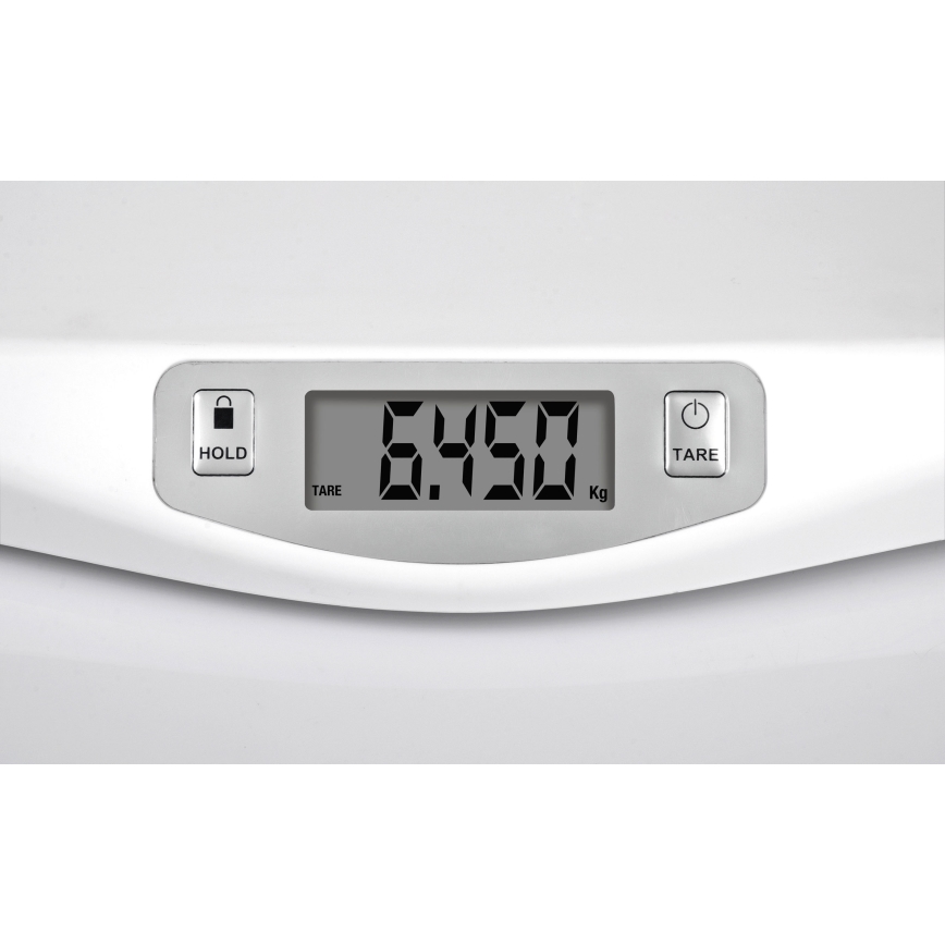 G3Ferrari G30021 - Bilancia digitale per bambini, portata fino a 20 kg, alimentata da 1xCR2032, bianca