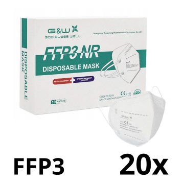 G&W™ GDGP3 Mascherina FFP3 NR CE 2163 20 pz