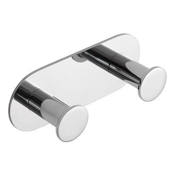 Gancio 11,5 x 4,5 cm in acciaio inox, finitura argento