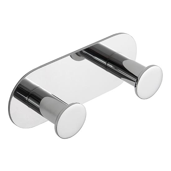 Gancio 11,5 x 4,5 cm in acciaio inox, finitura argento