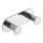 Gancio 11,5 x 4,5 cm in acciaio inox, finitura argento