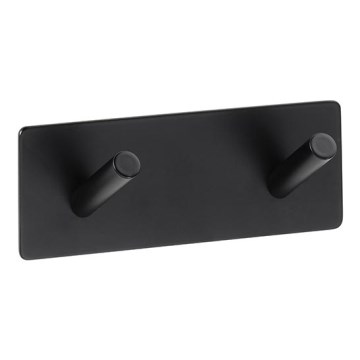 Gancio 11,5x4,5 cm acciaio inox/nero