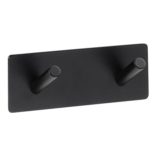 Gancio 11,5x4,5 cm acciaio inox/nero