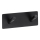 Gancio 11,5x4,5 cm acciaio inox/nero