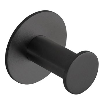 Gancio 4,5x4,5 cm acciaio inox/nero