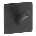 Gancio 4,5x4,5 cm in acciaio inox/nero