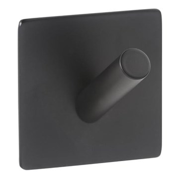 Gancio 4,5x4,5 cm in acciaio inox/nero