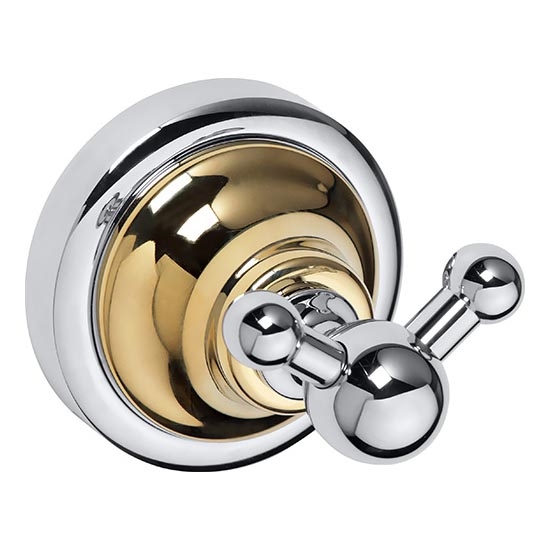 Gancio 6,5x6,5 cm, finitura argento/oro