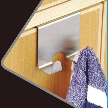 Gancio appendiabiti 6,7x7,2 cm in acciaio inox