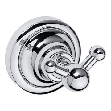 Gancio doppio 6,5x6,5 cm argento