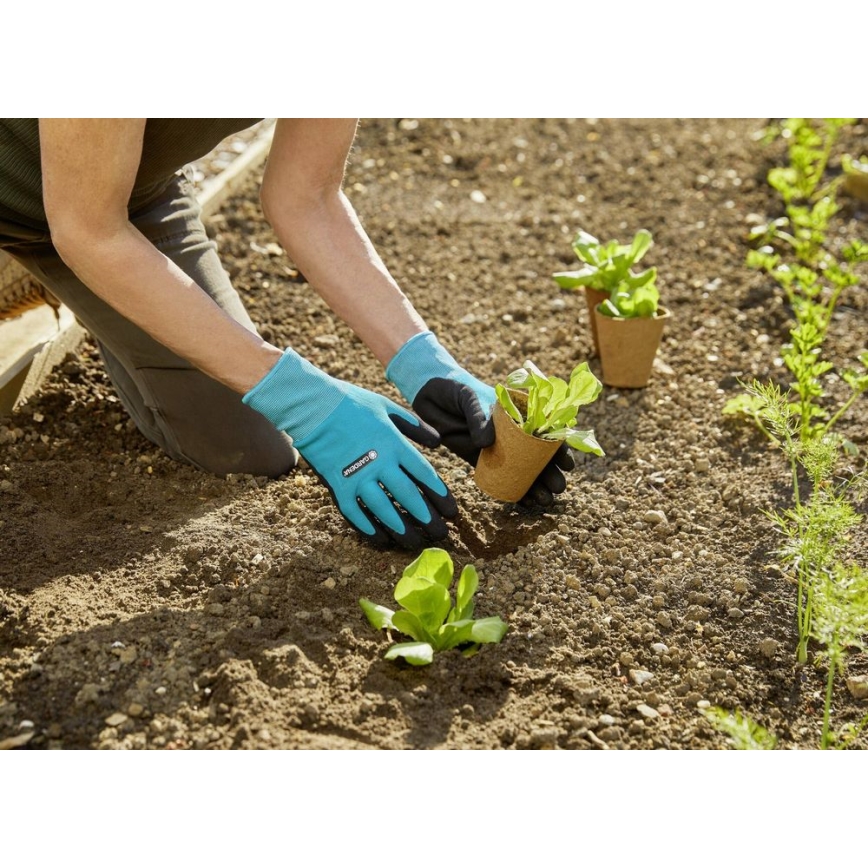 Gardena - Guanti da lavoro blu/nero
