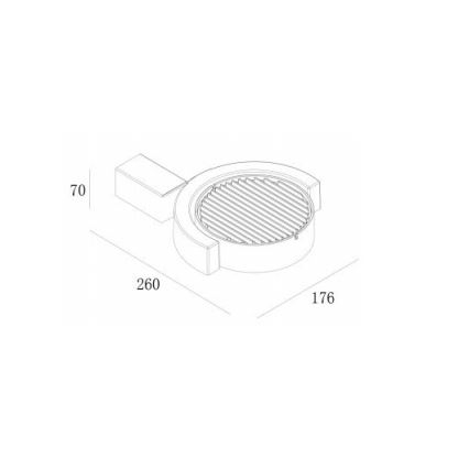 Gardino LX1241A - LED Applique da esterno MARGHERITA LED/15W/230V IP54