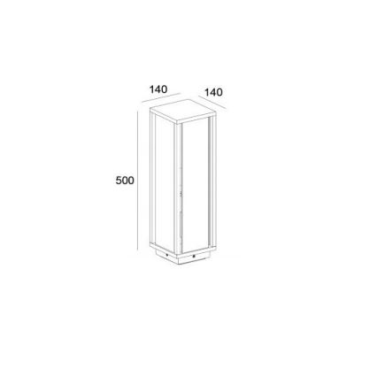 Gardino LX1463-500 - Lampada da esterno MELISSA 1xE27/15W/230V IP54