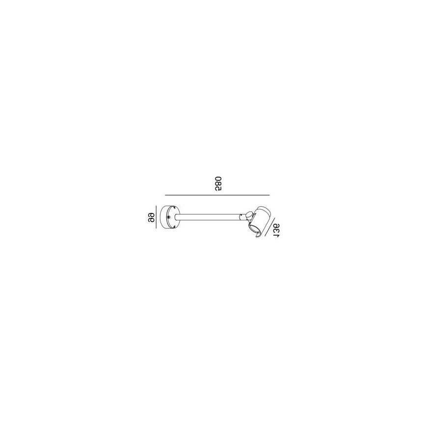 Gardino LX1674 - LED Luce Spot a parete da esterno ROSE LED/15W/230V IP65