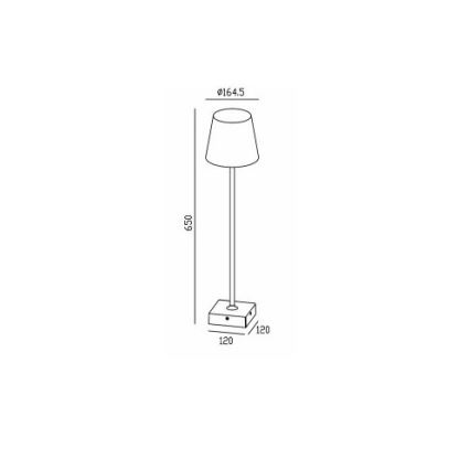 Gardino LX1793-650 - Lampada da terra LED da esterno VIOLA LED/7W/230V IP65