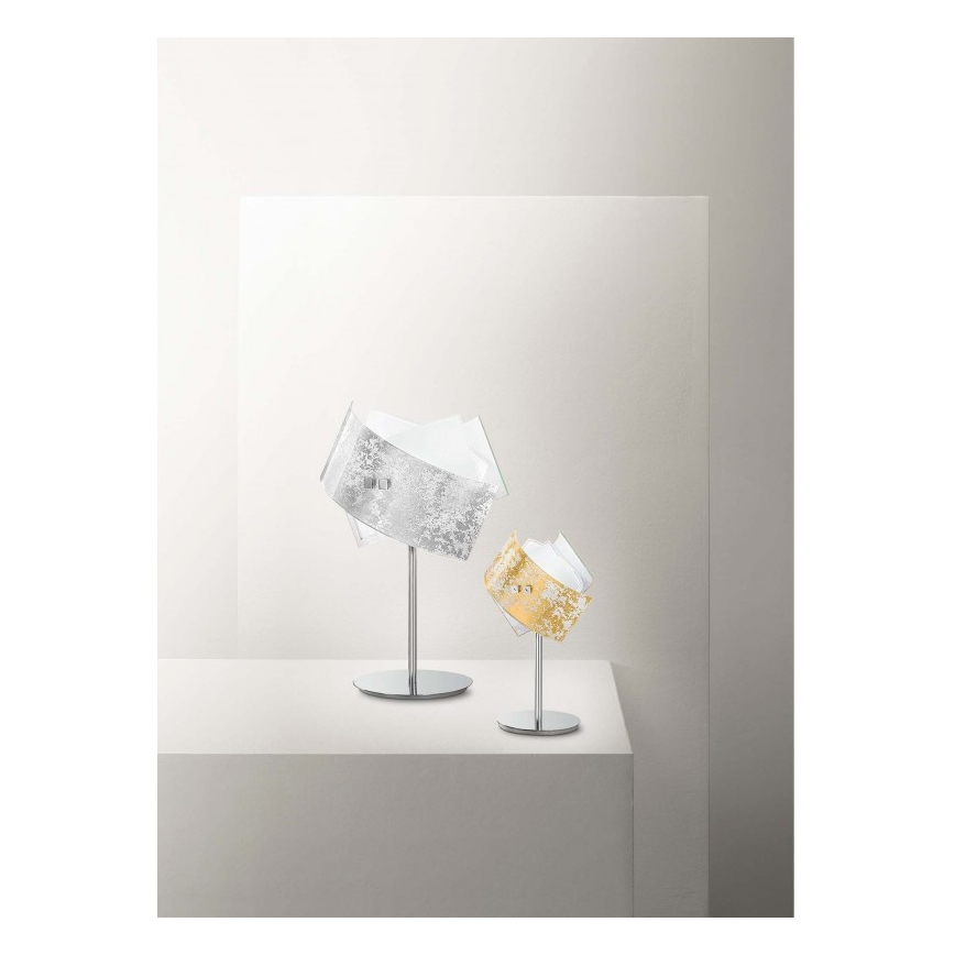 Gea Luce CAMILLA L P arg - Lampada da tavolo CAMILLA 1xE14/42W/230V argento