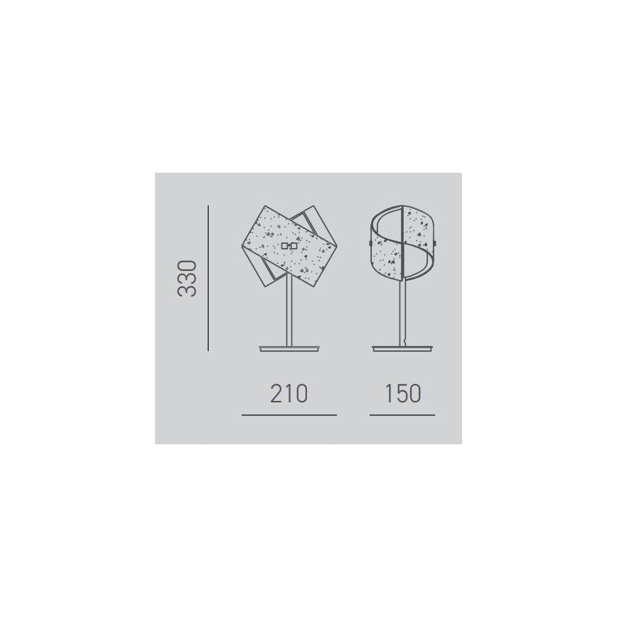 Gea Luce CAMILLA L P arg - Lampada da tavolo CAMILLA 1xE14/42W/230V argento