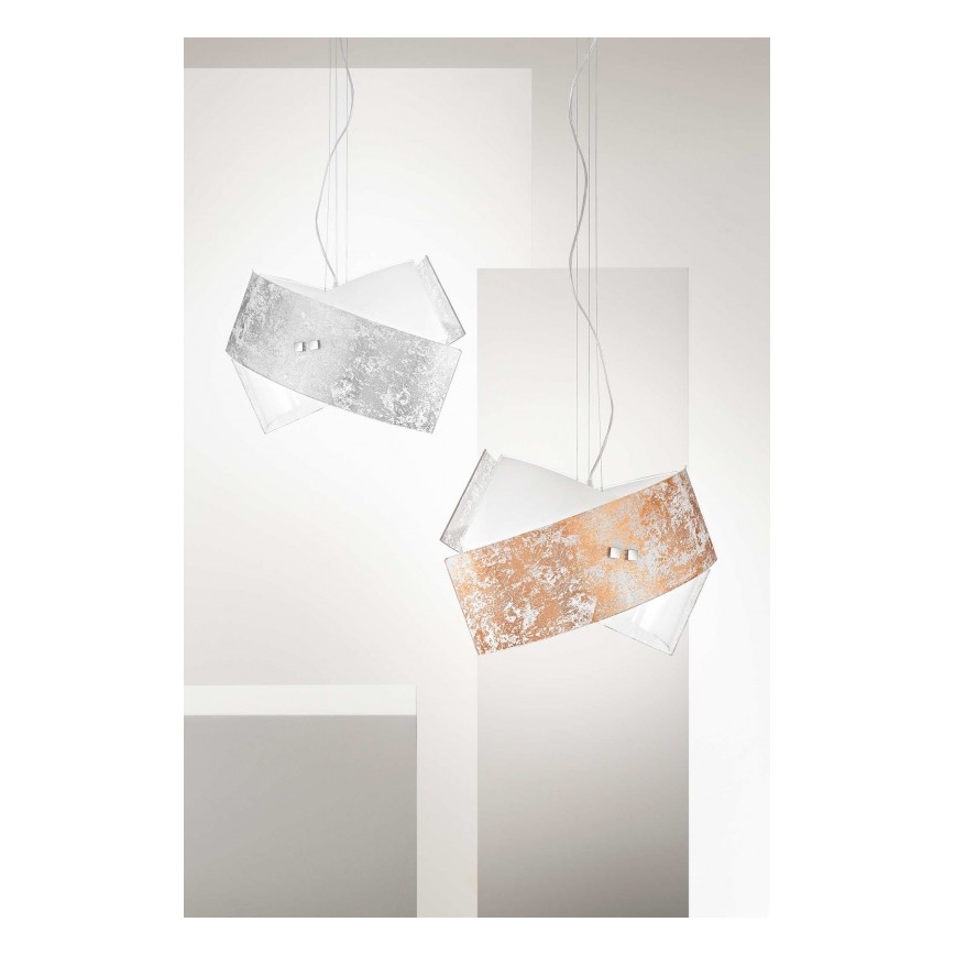 Gea Luce CAMILLA S G oro - Lampadario a sospensione con filo CAMILLA 2xE27/70W/230V oro