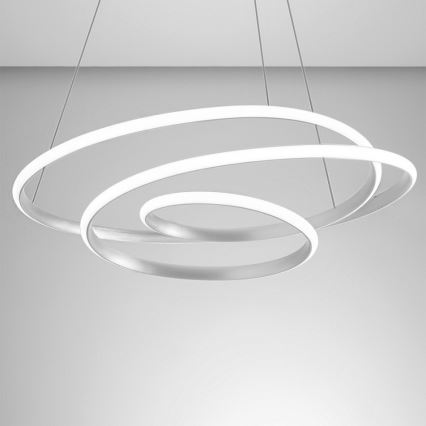 Gea Luce DIVA S G BIANCO - Lampadario a sospensione con filo LED dimmerabile DIVA LED/44W/230V bianco