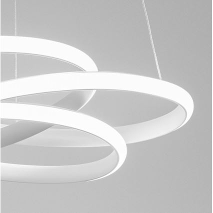 Gea Luce DIVA S G BIANCO - Lampadario a sospensione con filo LED dimmerabile DIVA LED/44W/230V bianco