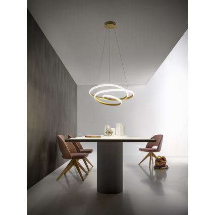 Gea Luce DIVA S G ORO - Lampadario a sospensione con filo LED dimmerabile DIVA LED/44W/230V oro