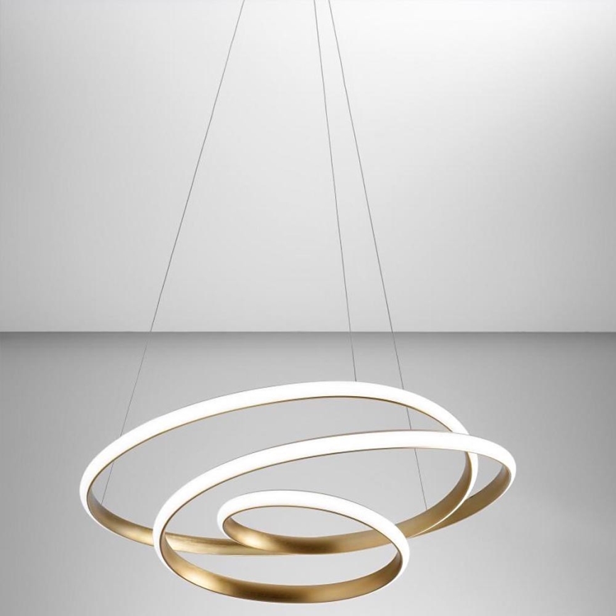 Gea Luce DIVA S P ORO - Lampadario a sospensione con filo LED dimmerabile DIVA LED/43W/230V oro