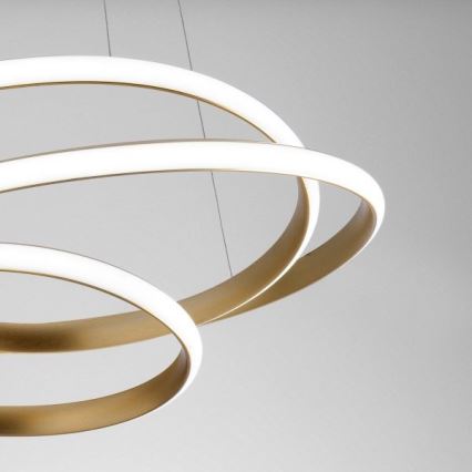 Gea Luce DIVA S P ORO - Lampadario a sospensione con filo LED dimmerabile DIVA LED/43W/230V oro