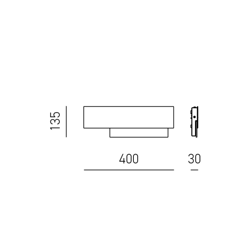 Gea Luce DOHA A P B - Applique a LED DOHA LED/15W/230V 40 cm bianco