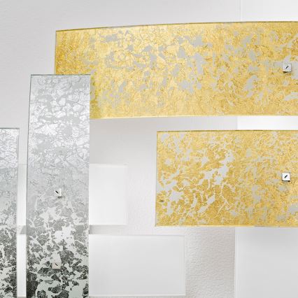 Gea Luce LARA P G oro - Plafoniera LARA 4xE27/52W/230V 91 cm oro