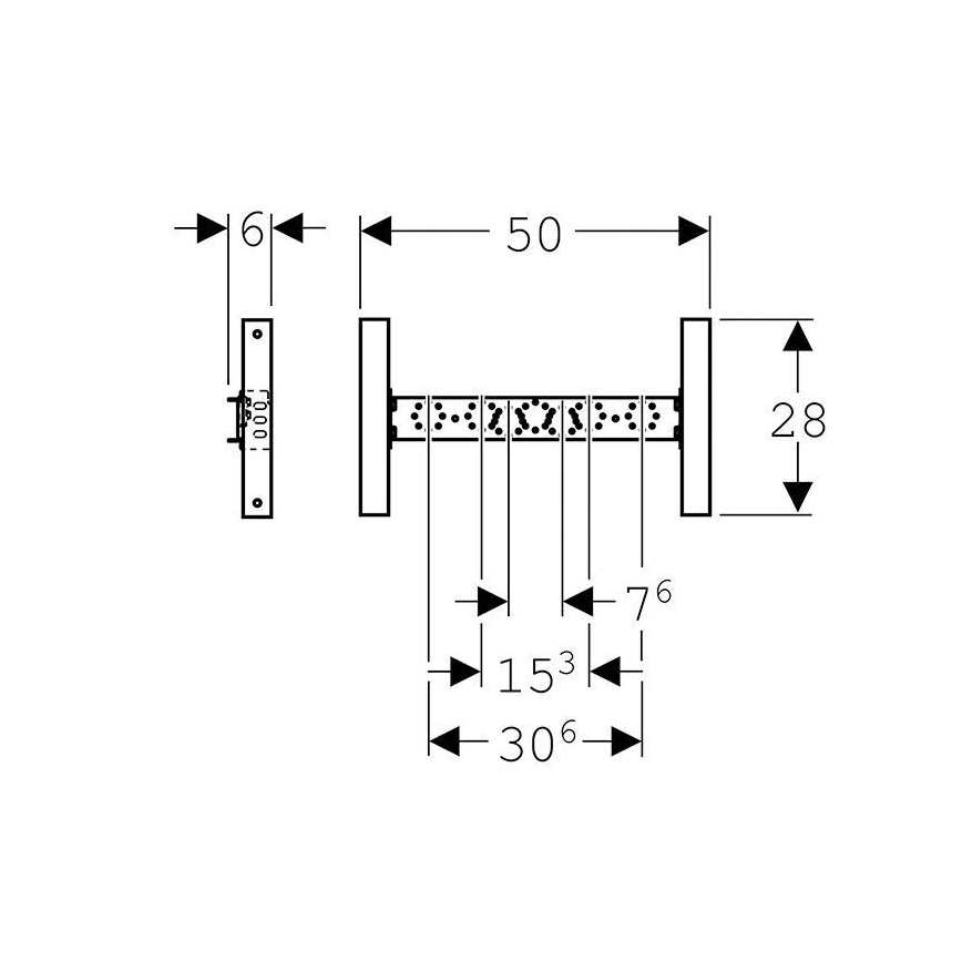 Geberit 111.770.00.1 - Modulo da incasso per miscelatore Duofix