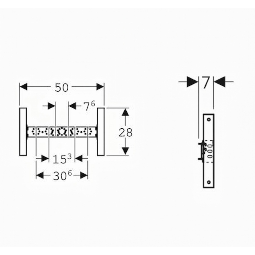 Geberit 111.770.00.2 - Modulo da incasso per miscelatore Duofix