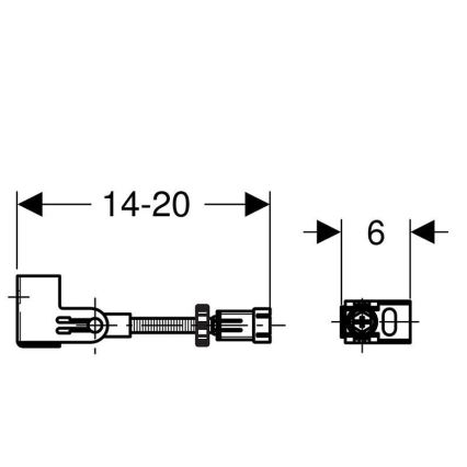 Geberit 111.835.00.1 - Kit di fissaggio a parete Duofix, 2 pezzi