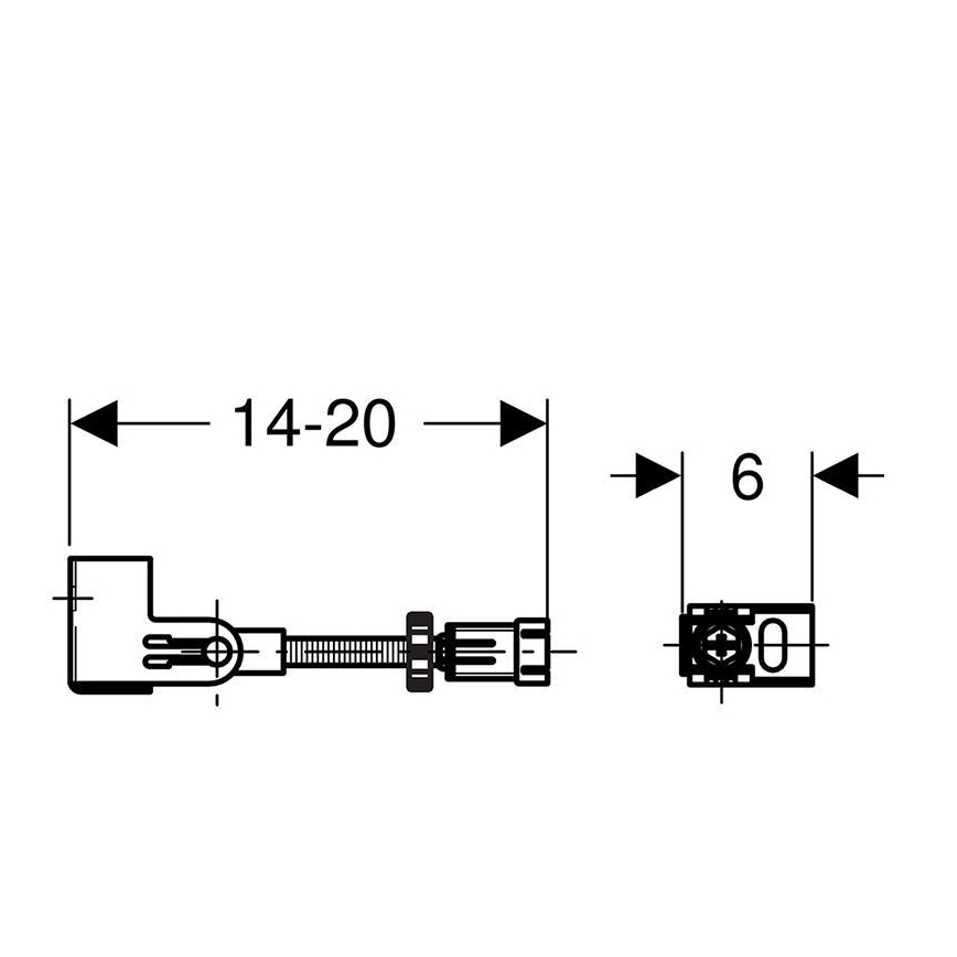 Geberit 111.835.00.1 - Kit di fissaggio a parete Duofix