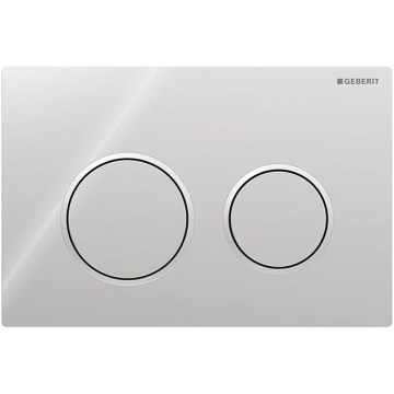 Geberit 115.085.KH.1 - Pulsante di scarico Omega20 21,2 x 14,2 cm cromo lucido/cromo satinato
