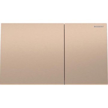 Geberit 115.622.QB.1 - Placca di comando Sigma70 25x14,6 cm, finitura rosso-oro spazzolata