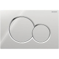 Geberit 115.770.21.5 - Placca di comando Sigma01 Round 24,6x16,4 cm, cromo lucido