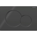 Geberit 115.770.DW.5 - Pulsante di scarico Sigma01 Round 24,6x16,4 cm nero