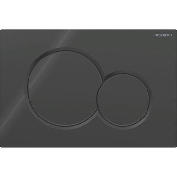 Geberit 115.770.DW.5 - Pulsante di scarico Sigma01 Round 24,6x16,4 cm nero